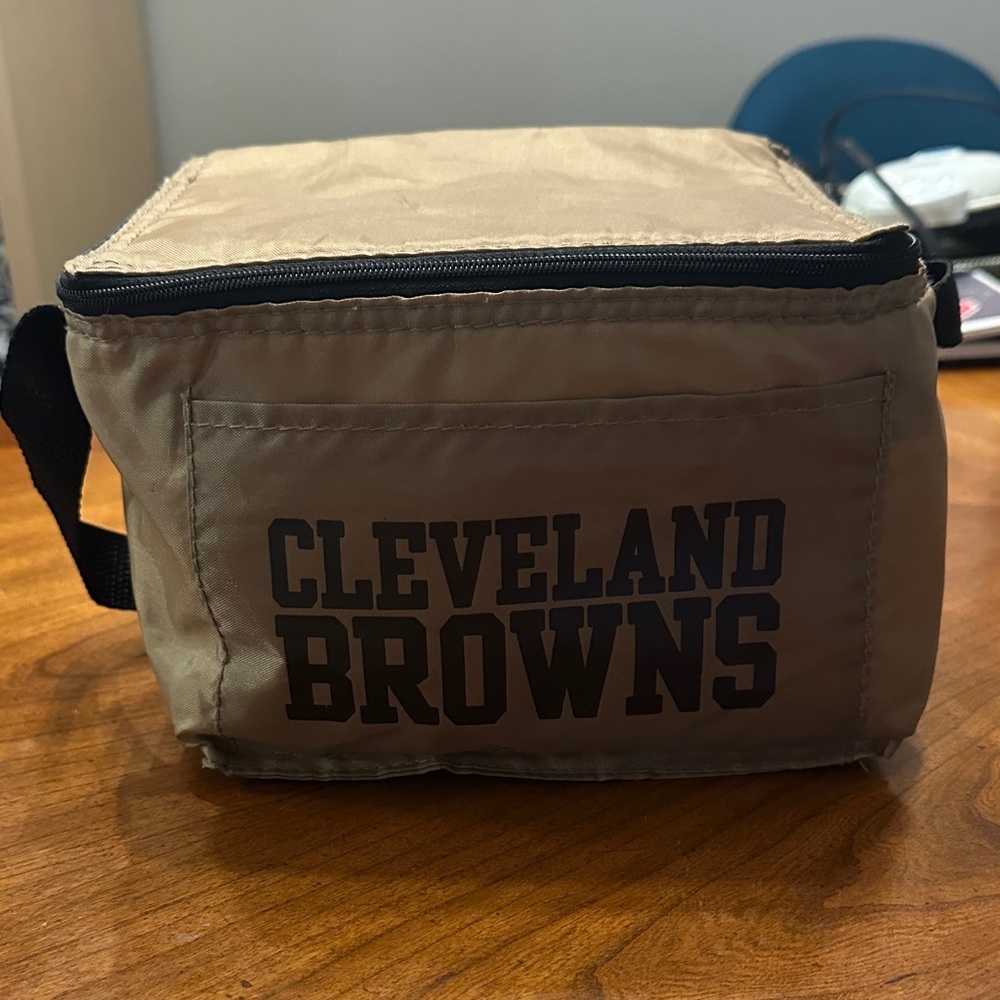 Cleveland Browns Lunch Bag brownish gold color